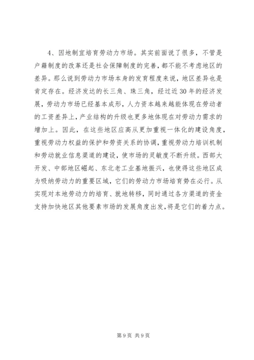 人事局构建一体化劳动力市场调研报告.docx
