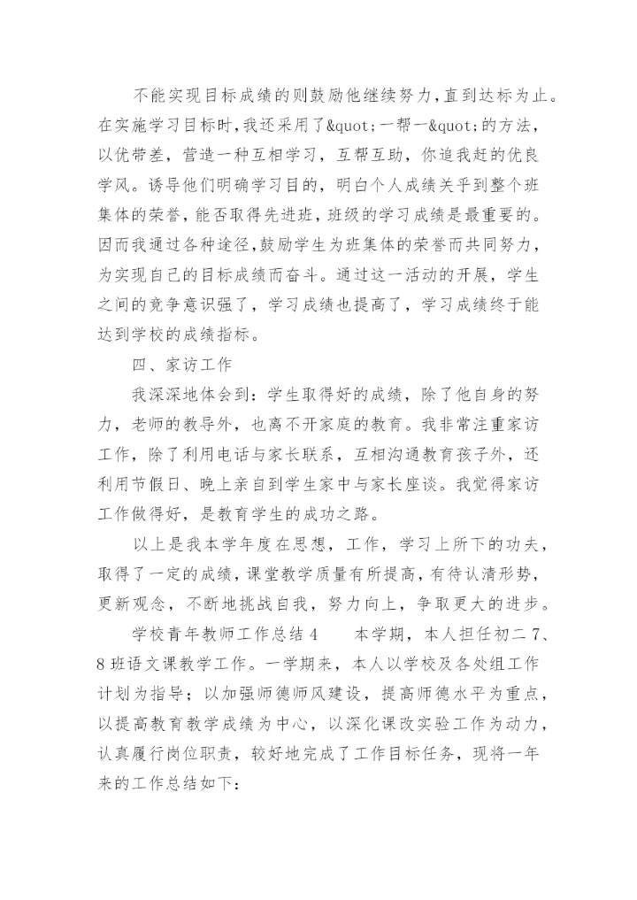 学校青年教师工作总结.docx