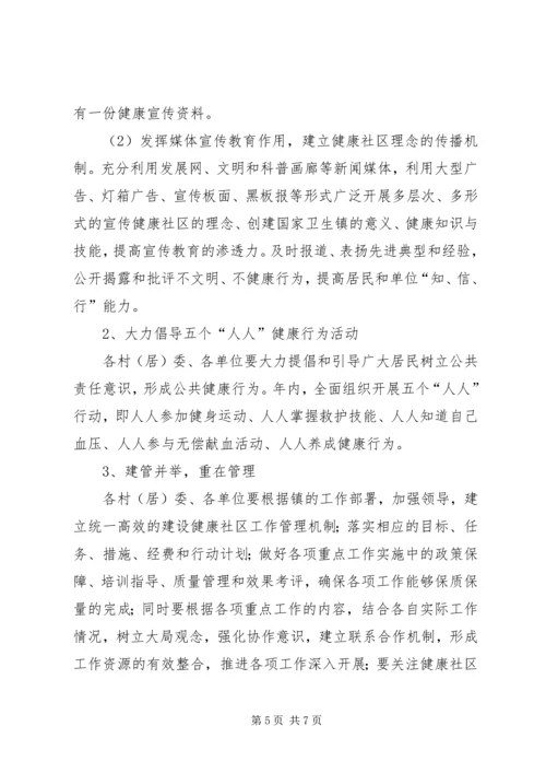 建设健康社区工作计划.docx