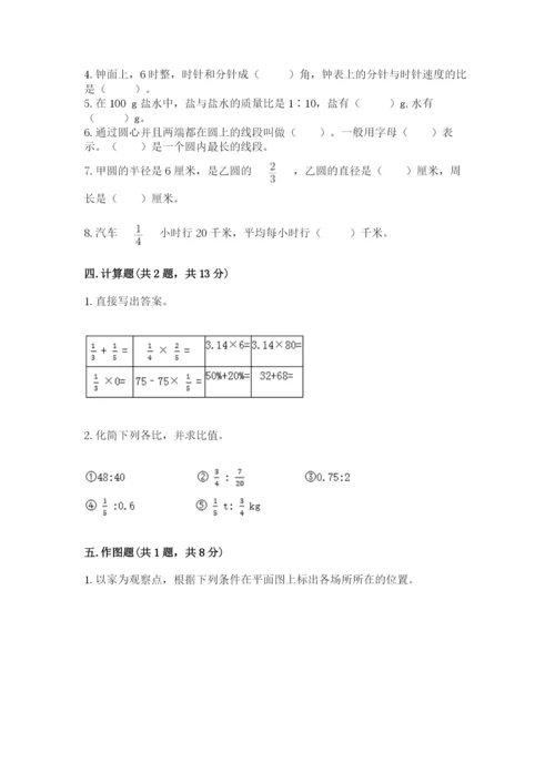 小学数学六年级上册期末卷附答案（培优b卷）.docx