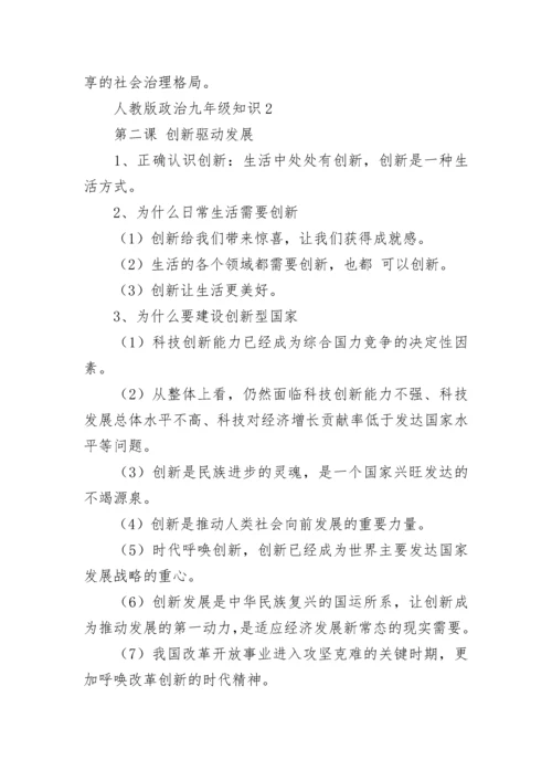 人教版政治九年级知识点总结.docx