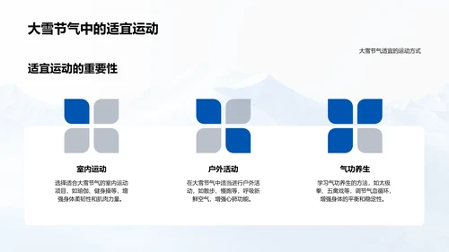 大雪节气健康生活指南PPT模板