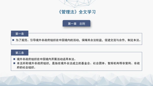 2024中华人民共和国境外非政府组织境内活动管理法解读PPT