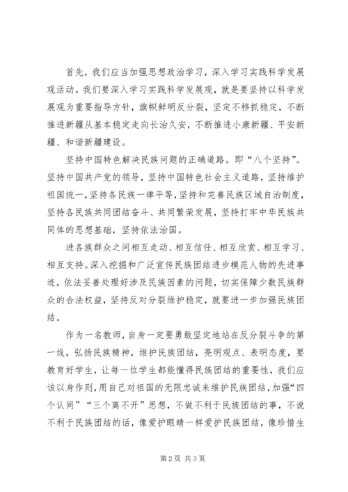 学习民族团结进步年心得.docx