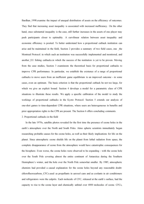 外文翻译---公共池塘资源-中-按比例缩减-的效力与局限性.docx