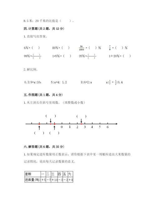 沪教版数学六年级下册期末检测试题含答案（实用）.docx