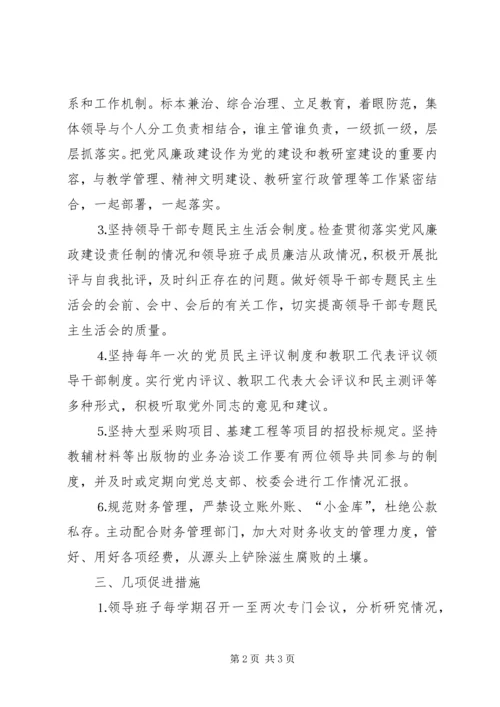 市委党校党风廉政建设工作计划 (4).docx