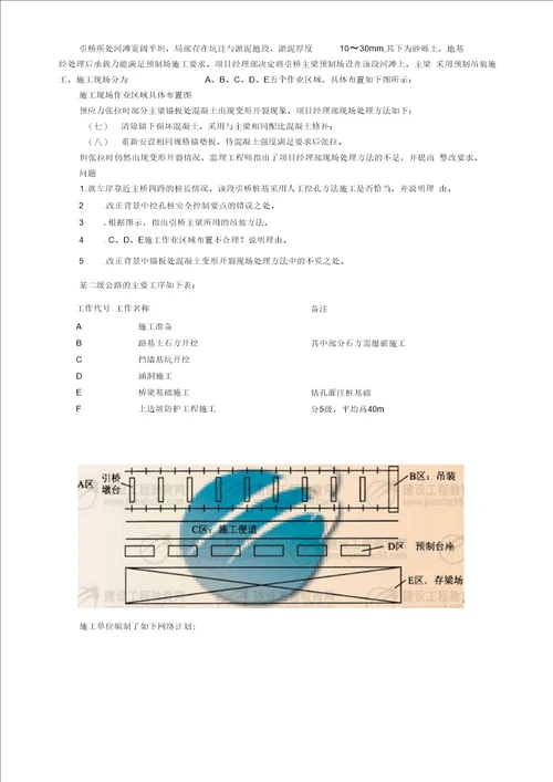 二级建造师公路工程考题及答案