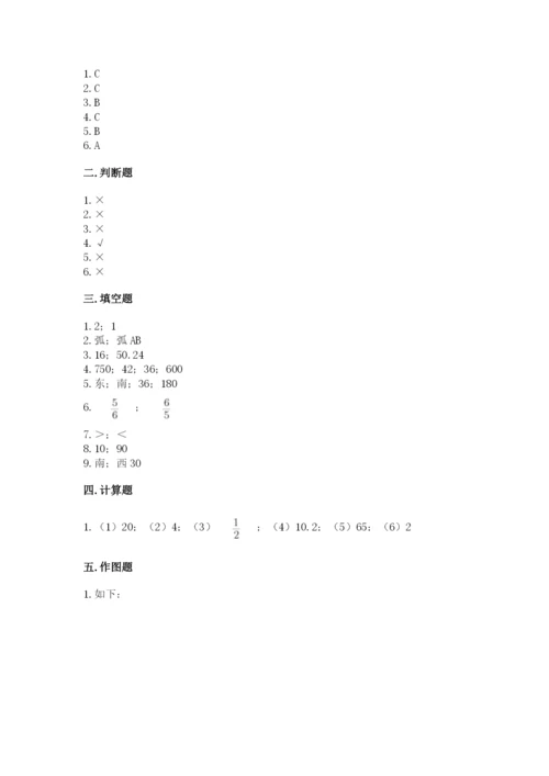 小学数学六年级上册期末考试试卷附参考答案（模拟题）.docx