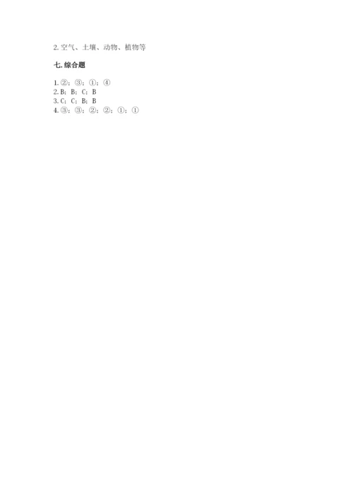 教科版二年级上册科学期末测试卷【典优】.docx