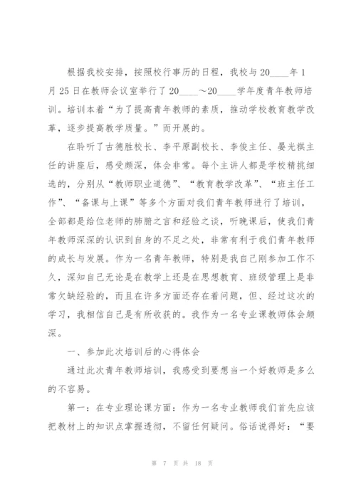 青年教师个人工作总结例文5篇.docx