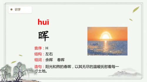 【2025春季学期教材】语文四下11.白桦  生字识记课件