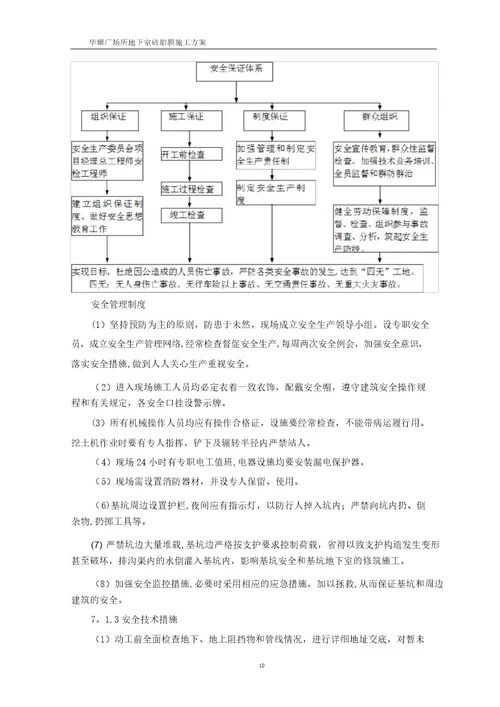 最新建筑工程底板砖胎膜施工方案