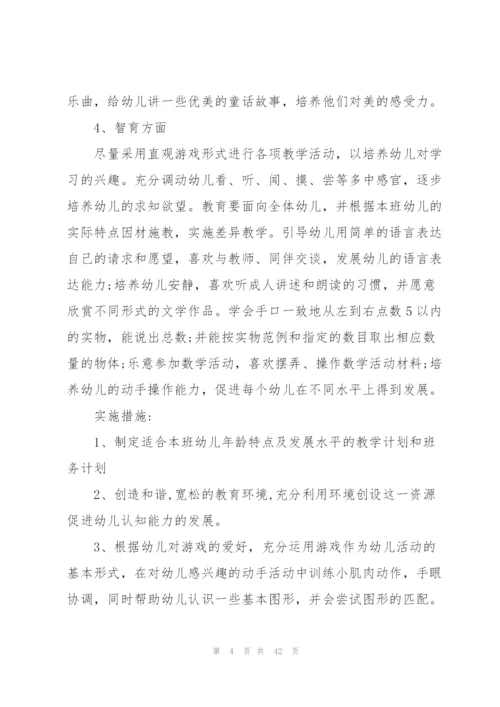 幼儿园小班下学期教学计划合集11篇.docx