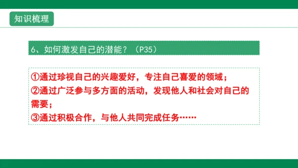 第三课发现自己 复习课件(共35张PPT)