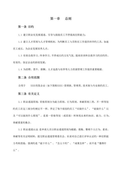 职业通道管理制度.docx