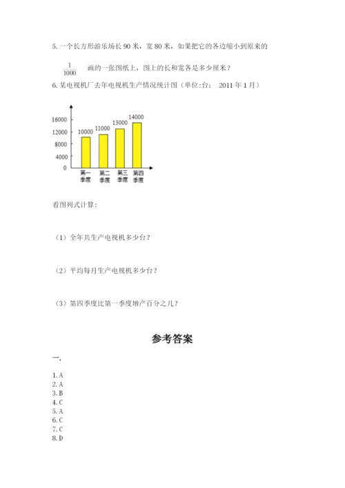 小学六年级升初中模拟试卷含完整答案【易错题】.docx