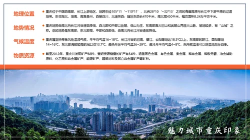 重庆印象通用PPT模板