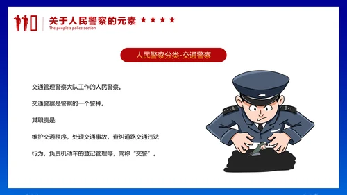 中国人民警察节公安干警ppt课件模板