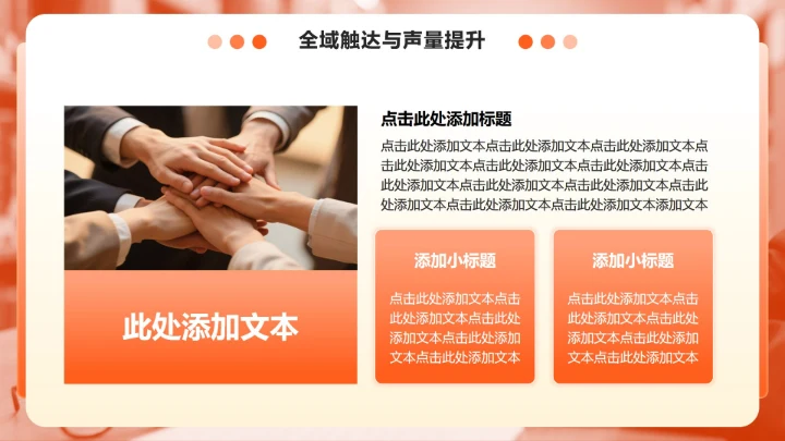 橙色商务风双十一电商战报全链路数据复盘PPT模板