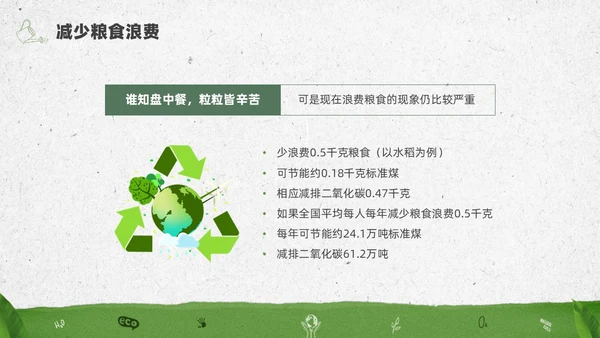 绿色水彩简约全国低碳日科普宣传PPT节能宣传周