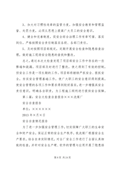 安全大检查自查报告 (5).docx