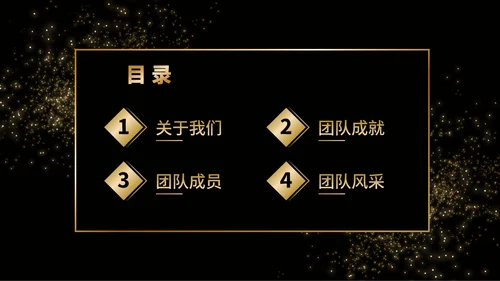 黑金商务企业团队成员介绍PPT模板