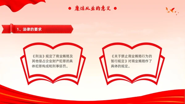 新员工廉洁第一课ppt简约入职培训廉洁
