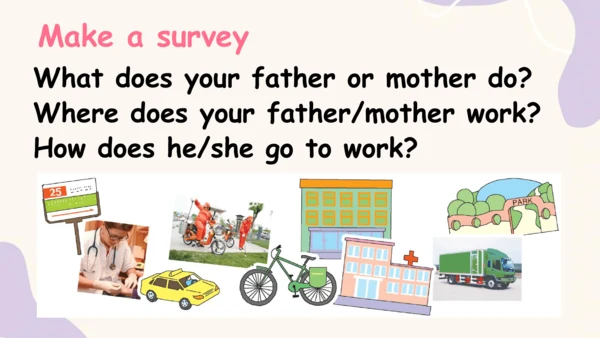 Unit 5 What does he do? PB Let's talk 课件+素材(共32张PP