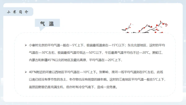 小寒冬天雪地白茫茫雪景通用PPT模板