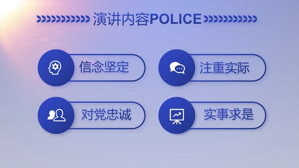 蓝色大气公安派出所工作汇报动态PPT