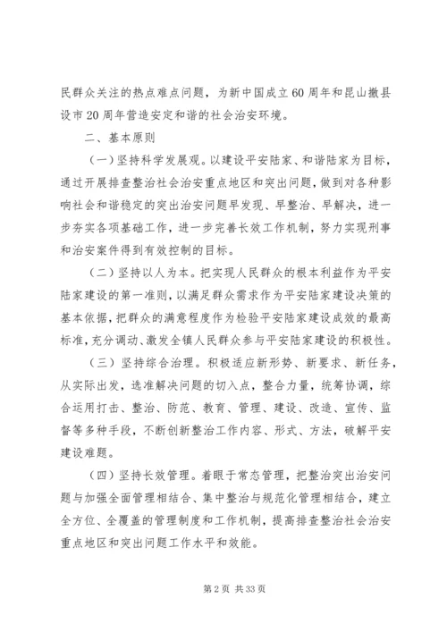 关于加强全镇社会治安重点地区和突出问题综合整治工作的意见.docx