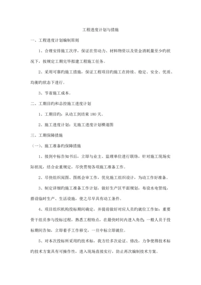 工程进度计划与措施.docx