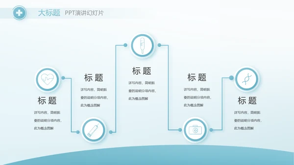 蓝色医疗护士进修总结汇报动态PPT
