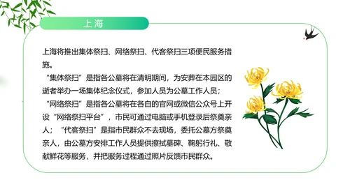 踏草“云祭扫”专题课件PPT模板