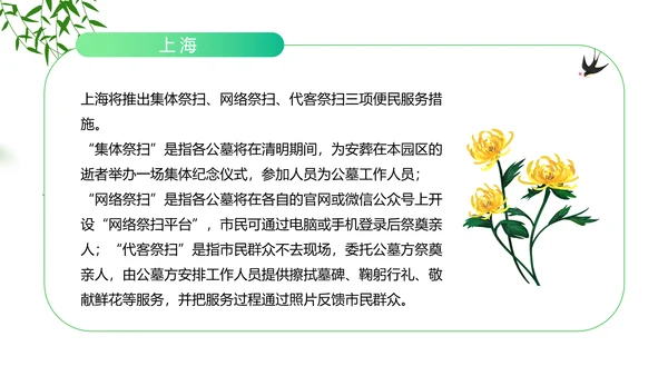 踏草“云祭扫”专题课件PPT模板
