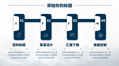 深蓝色医学医疗生物基因PPT模板