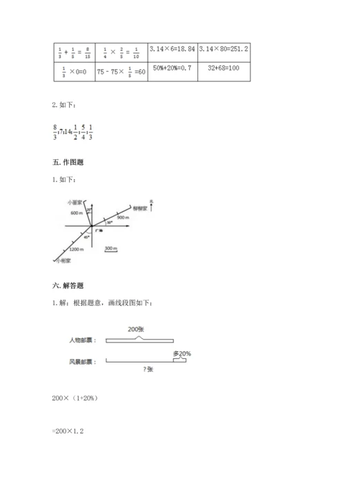 小学数学六年级上册期末考试卷（考点提分）.docx