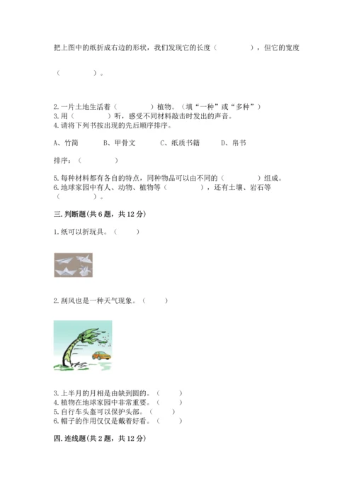 教科版二年级上册科学期末测试卷【考点精练】.docx