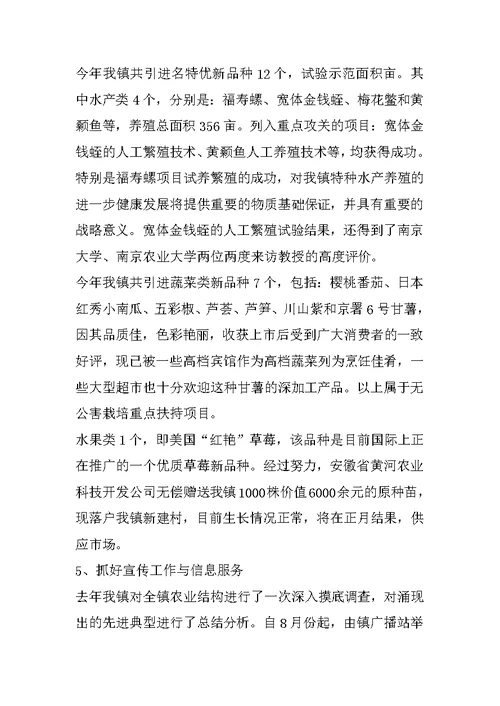 镇实施《科技进步法》情况汇报
