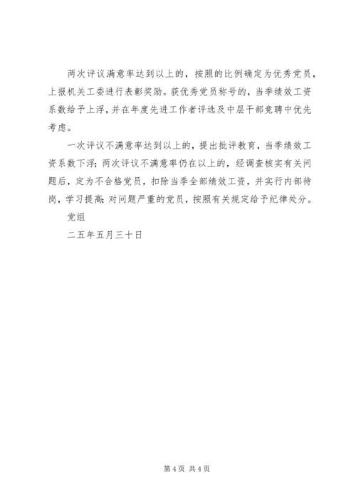 某党组落实党员承诺制考核办法（广电系统）.docx