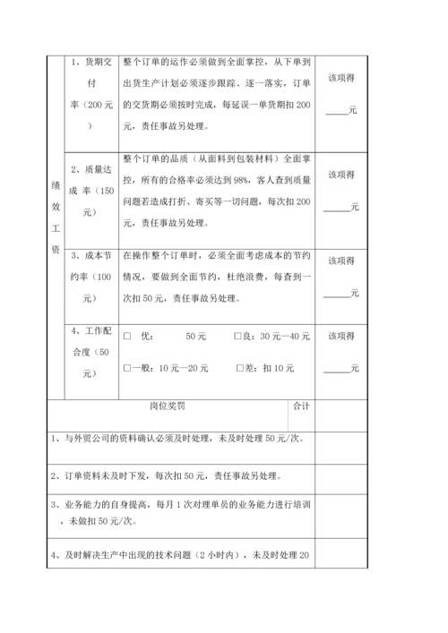 服装企业绩效考核方案.docx