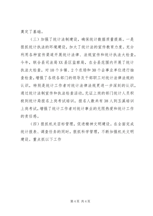 县统计局行风评议工作自检自查报告 (3).docx