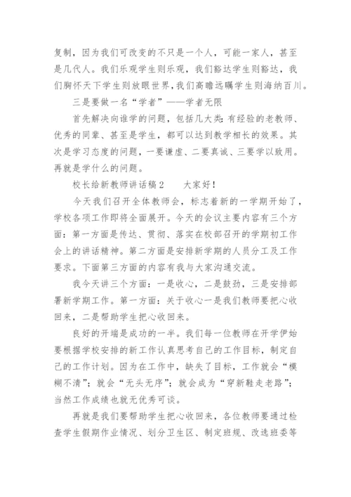 校长给新教师讲话稿.docx