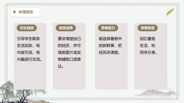 部编版三年级上册语文 口语交际：我的暑假生活 课件