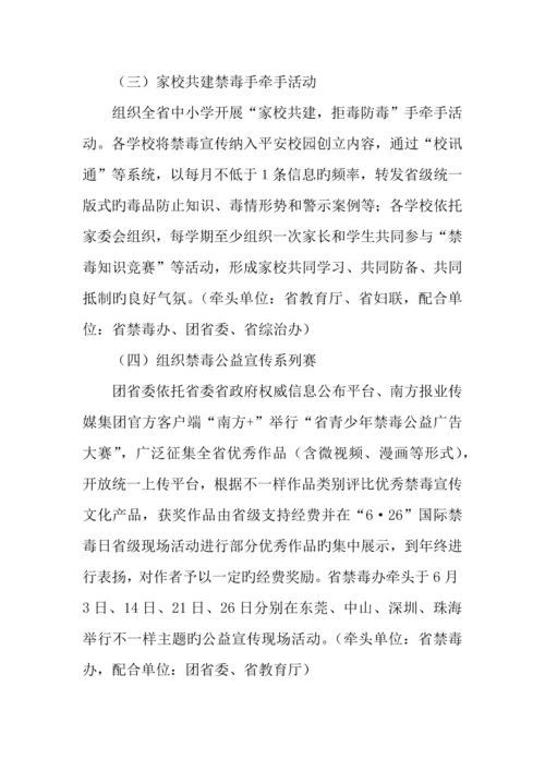 珍爱生命远离毒品青少年禁毒宣传教育活动方案.docx