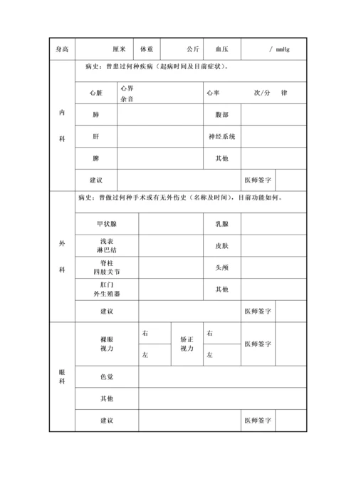 公务员录用体检表-人事部卫生部关于印发国家公务员录用体检.docx