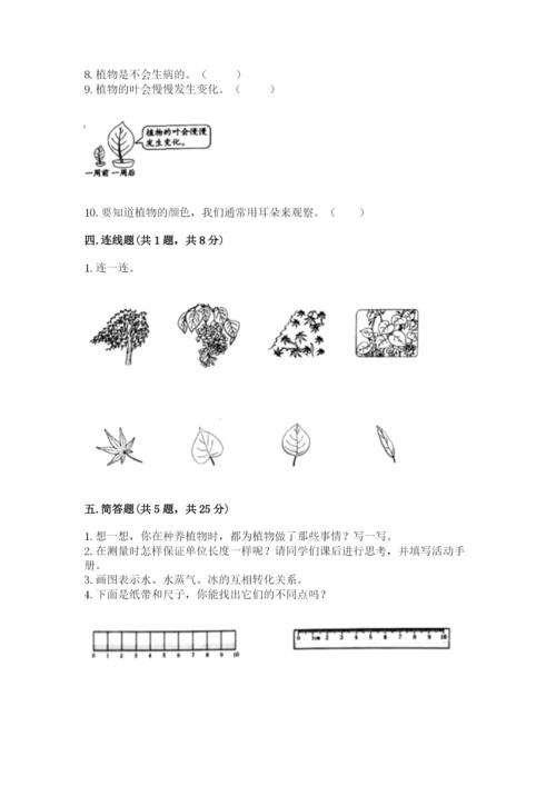 教科版一年级上册科学期末测试卷附完整答案【有一套】.docx