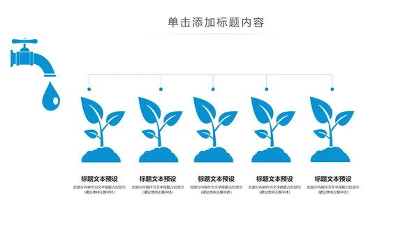 蓝色保护水资源环保公益节约用水PPT模板