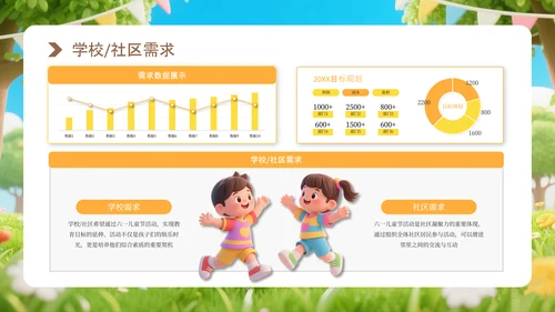 黄色六一儿童节活动策划通用PPT模板
